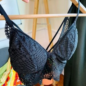 Victoria Secret - Black Lace Bralette Size Medium